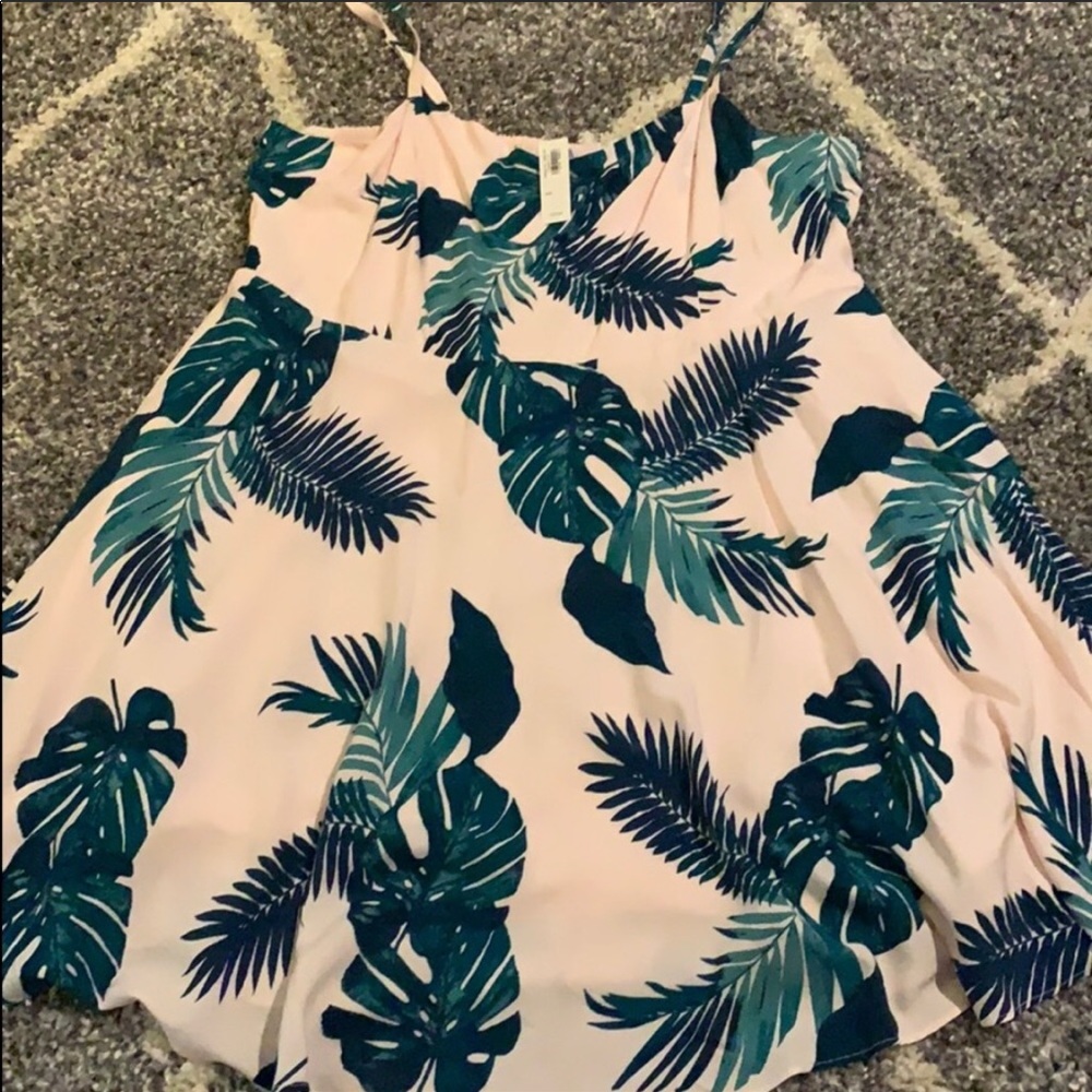 Monstera leaf dress
